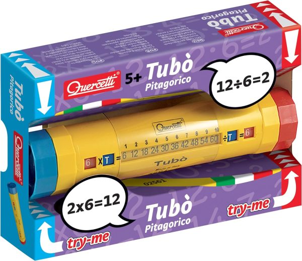 Quercetti Tubo Educational Toy for Learning Multiplication and Division Tables