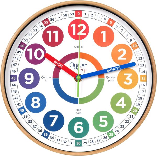 Oyster&Pop Learning Clock for Kids