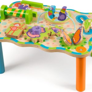 Melissa & Doug First Play Children’s Jungle Wooden Activity Table for Toddlers