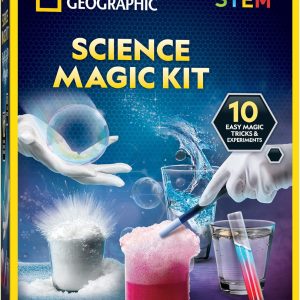 NATIONAL GEOGRAPHIC Magic Chemistry Set - Science Kit for Kids with 10 Amazing Magic Tricks, STEM Projects and Science Experiments, Science Toys, Great Gift for Boys and Girls 8-12