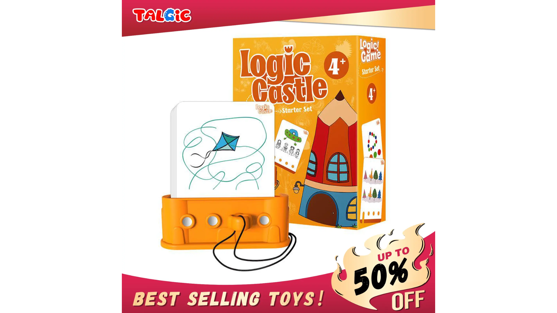 Logic Castle educational card toy for toddler
